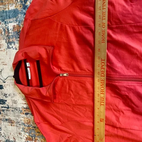 Denim & Co. Lightweight jacket. Size Xl. Coral color. New no tags. - Picture 3 of 4